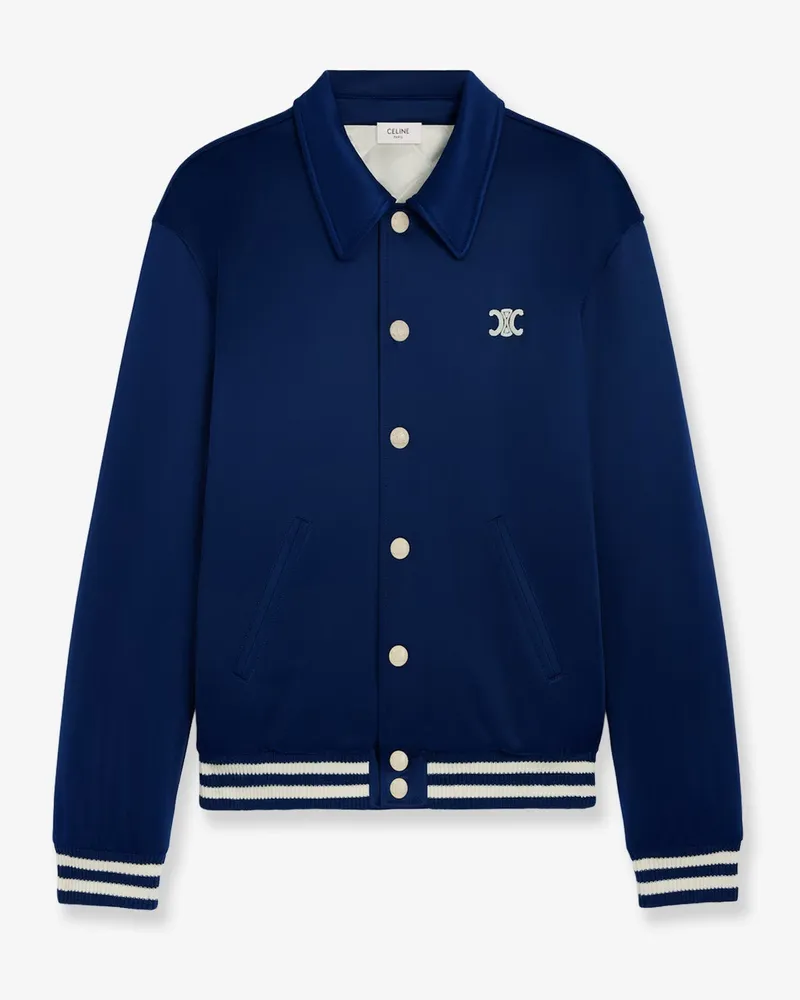 Celine Teddy padded nylon bomber -  - gender_Man Blue