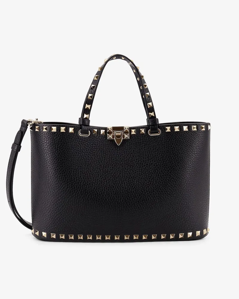 Valentino Garavani Rockstud Small Tote  leather bag - VALENTINO GARAVANI - gender_Woman Black