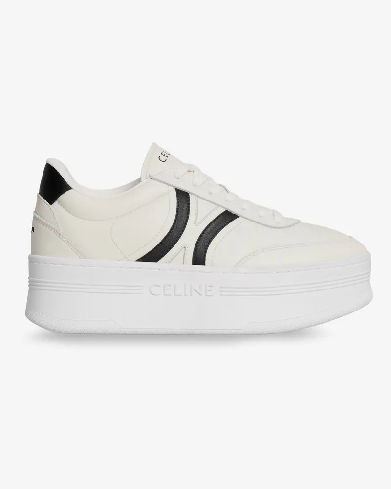 Celine Leather Block sneakers with Triomphe logo on the back -  - gender_Woman White