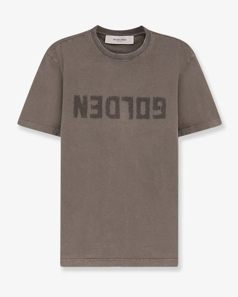 Golden Goose Regular Distressed cotton t-shirt -  - gender_Man Green