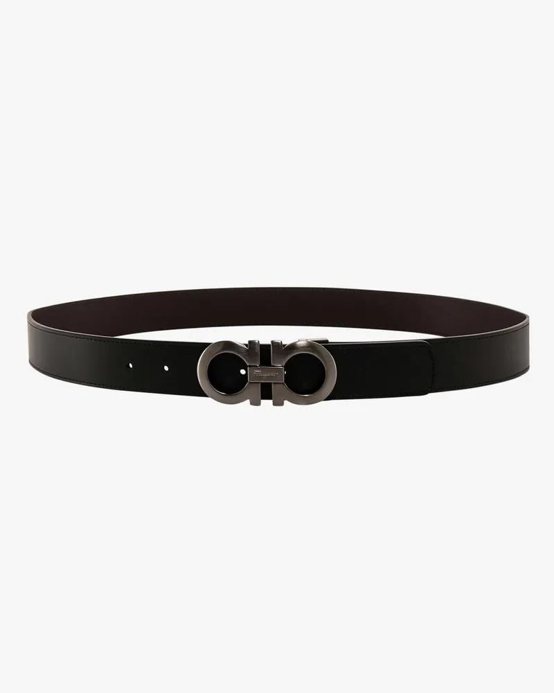 Ferragamo Leather belt -  - gender_Man Black