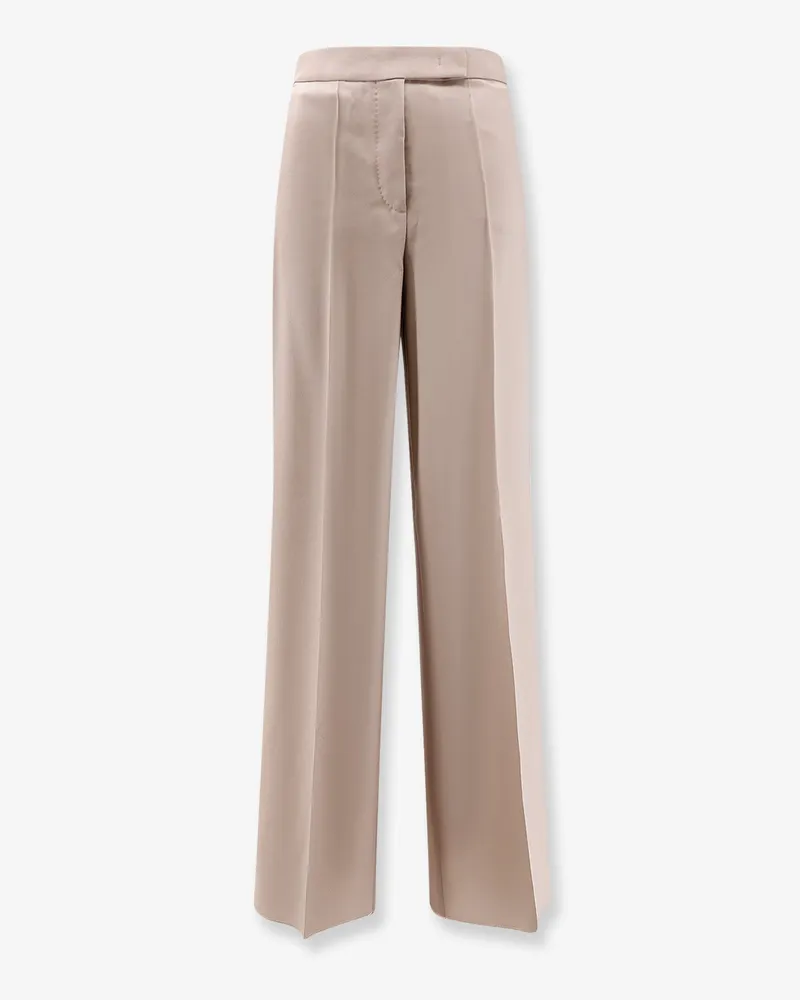 Max Mara Mxmgirone virgin wool, mohair and silk trousers -  - gender_Woman Beige