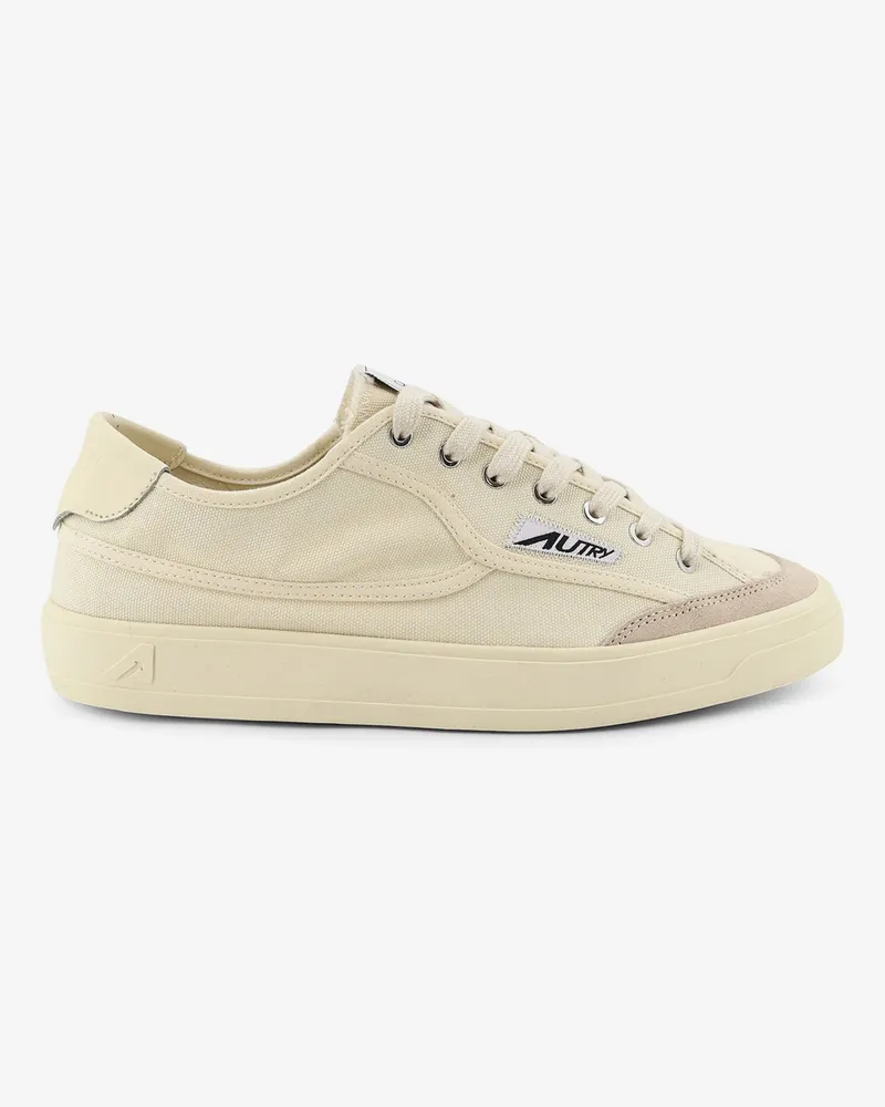 AUTRY Windscape canvas sneakers with side logo label -  - gender_Man Beige