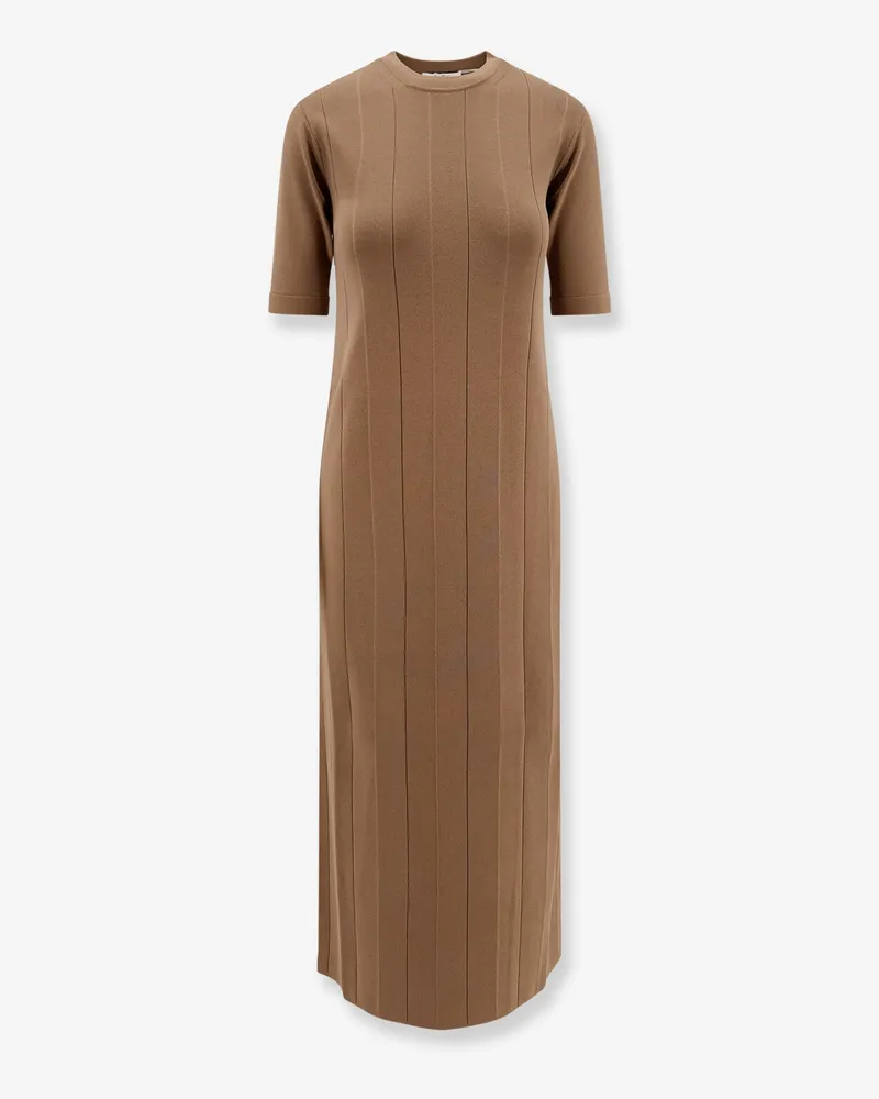 Max Mara Orafo viscose blend midi dress -  - gender_Woman Beige