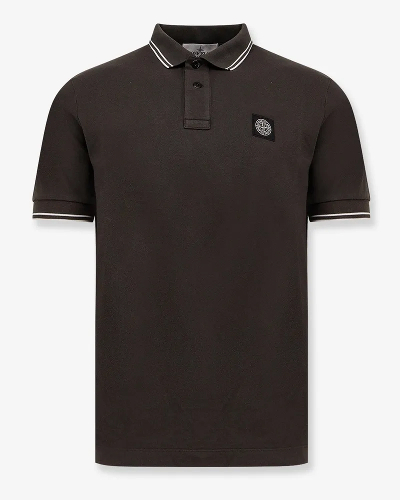 Stone Island Stretch organic coton polo shirt -  - gender_Man Grey