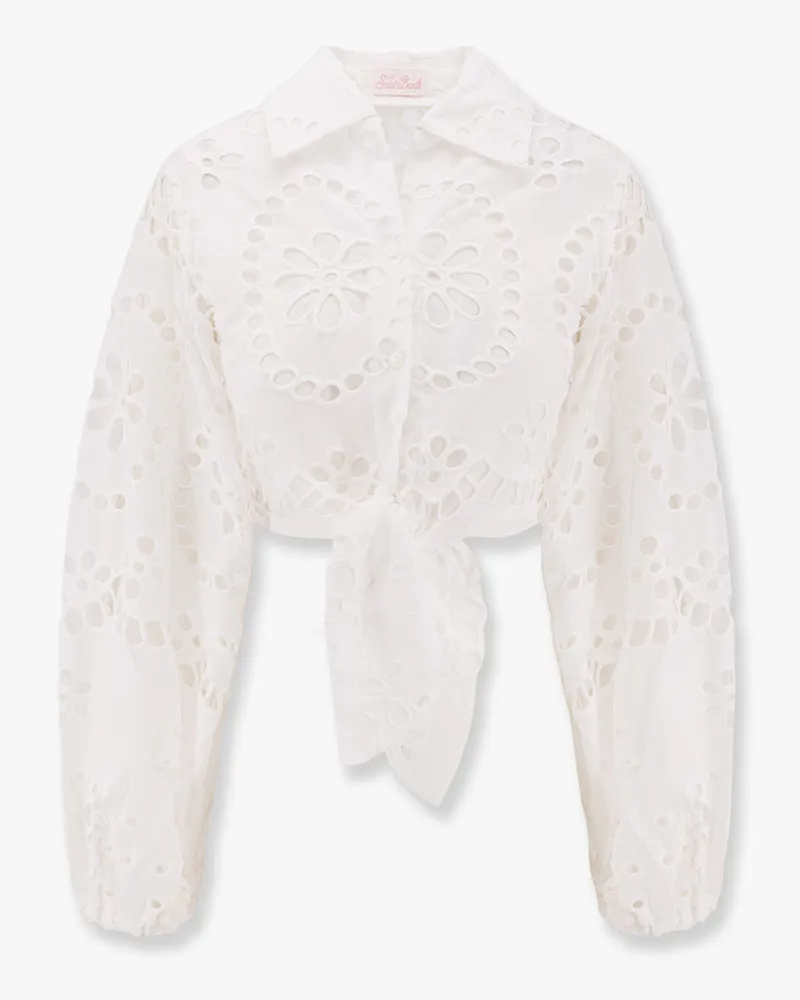 MC2 Saint Barth Febe sangallo cotton shirt -  - gender_Woman White