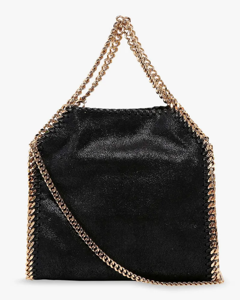 Stella McCartney Falabella Mini shaggy deer crossbody bag -  - gender_Woman Black