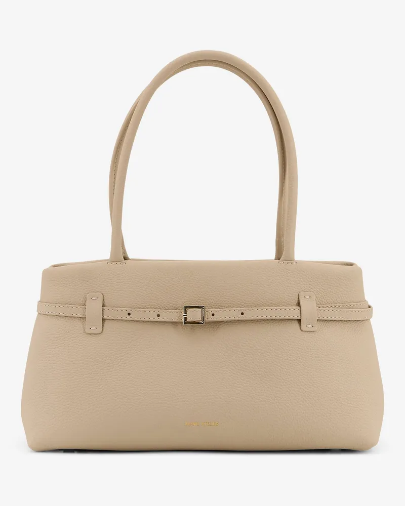 Manu Atelier East West Le Cambon leather shoulder bag -  - gender_Woman Beige