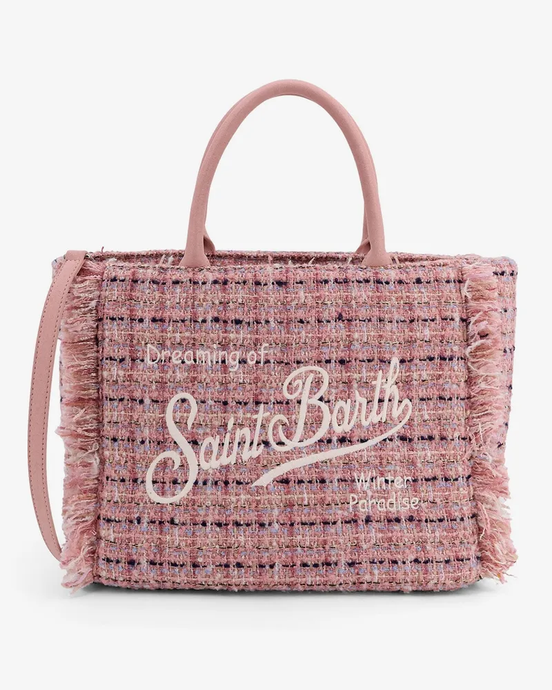 MC2 Saint Barth Colette Tweed wool blend crossbody bag -  - gender_Woman Pink