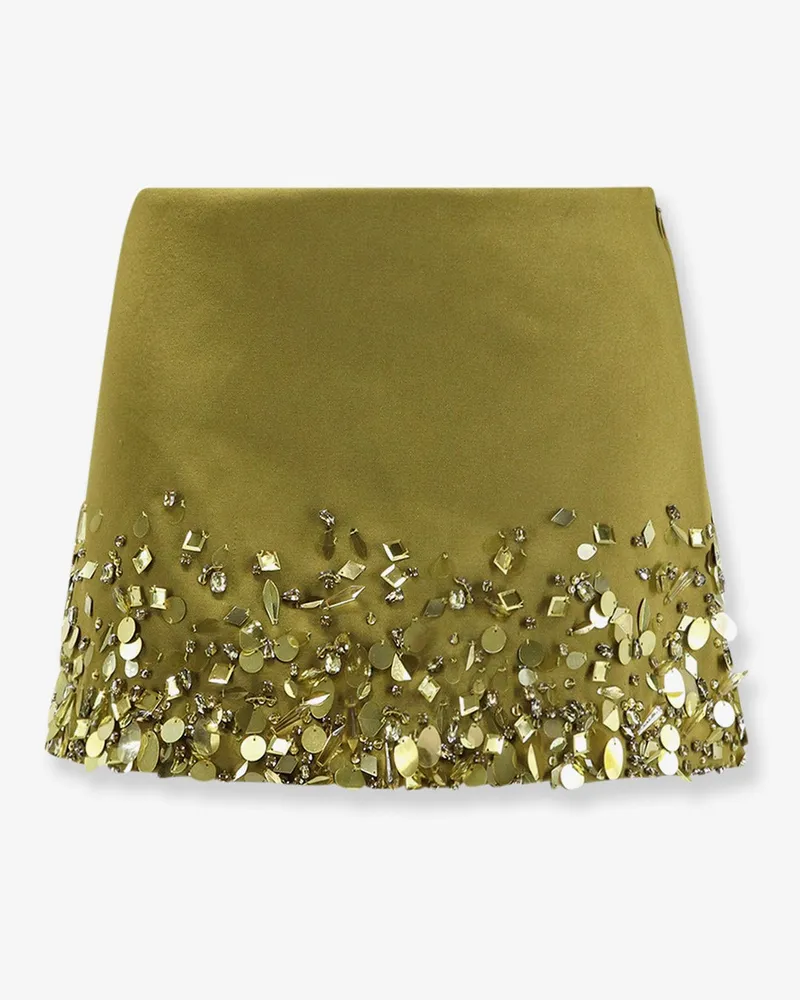 Retrofête Mini Skirt with sequins and rhinestones -  - gender_Woman Green