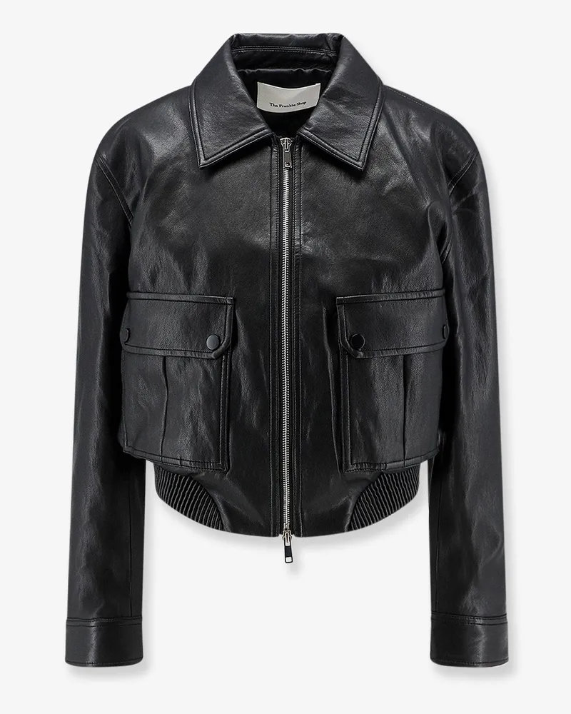 FRANKIE Shop Leather jacket -  - gender_Woman Black