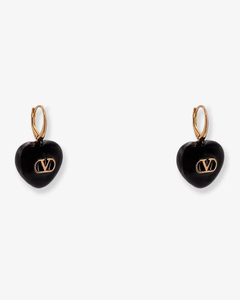 Valentino Garavani Coeur Royal metal earrings -  - gender_Woman Black