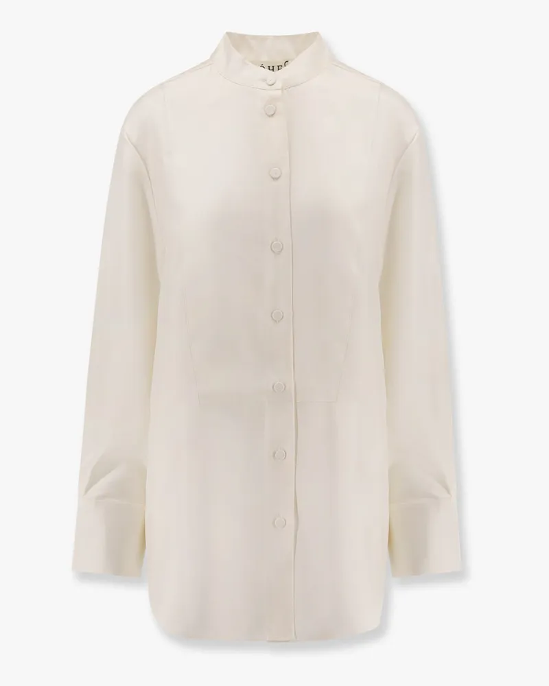 Róhe Tuxedo silk shirt -  - gender_Woman White