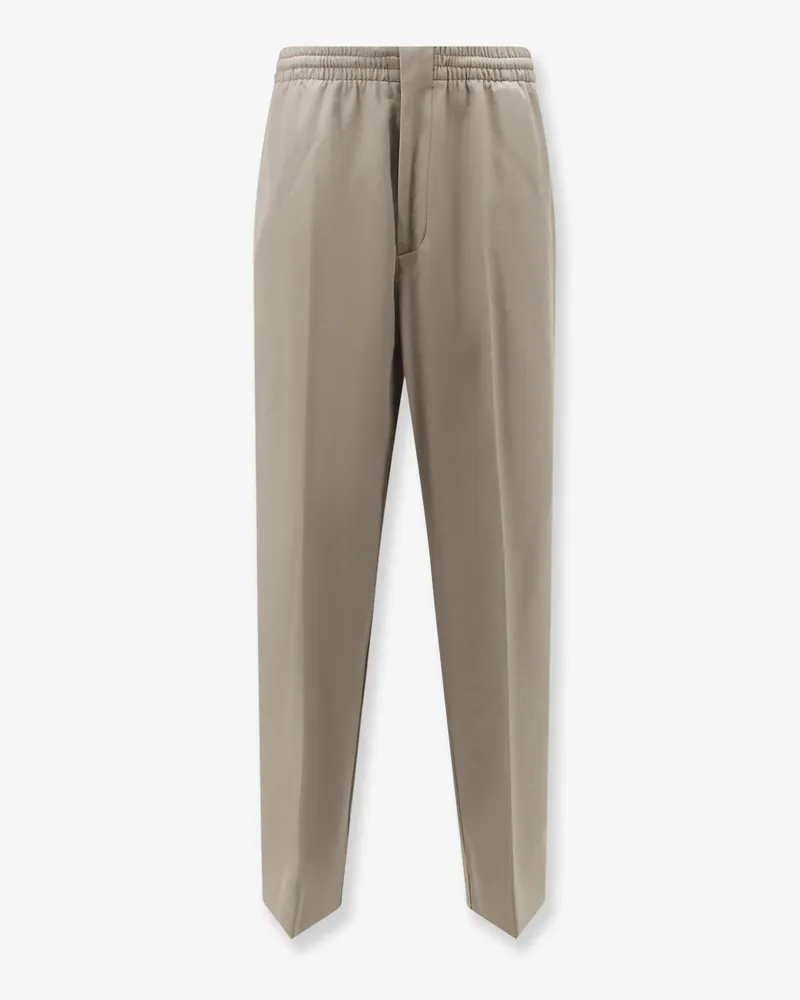 Bottega Veneta Light Wool trousers with drawstring -  - gender_Man Beige