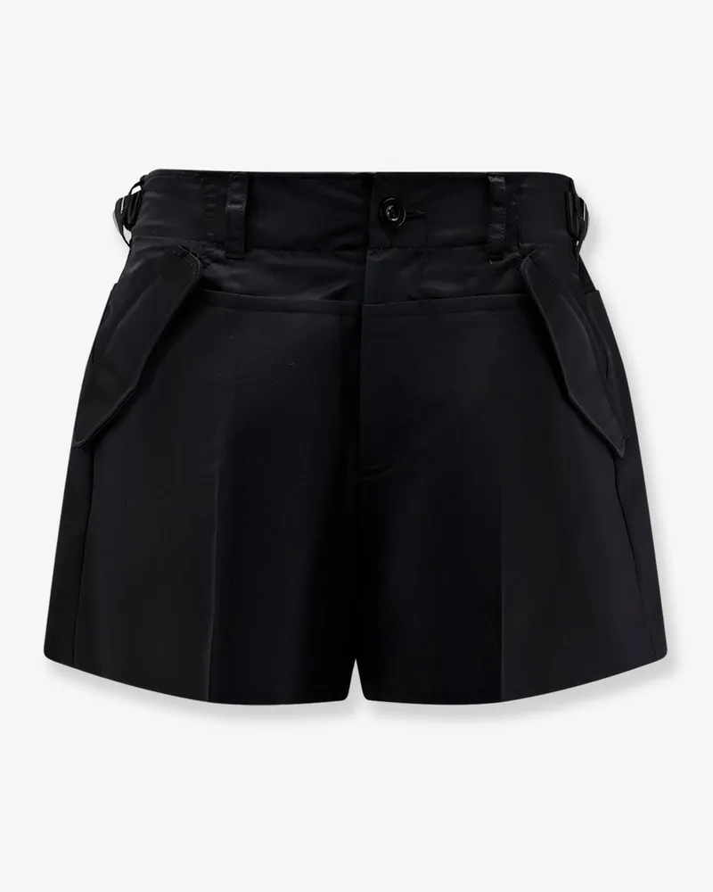 Sacai Wool blend shorts -  - gender_Woman Black
