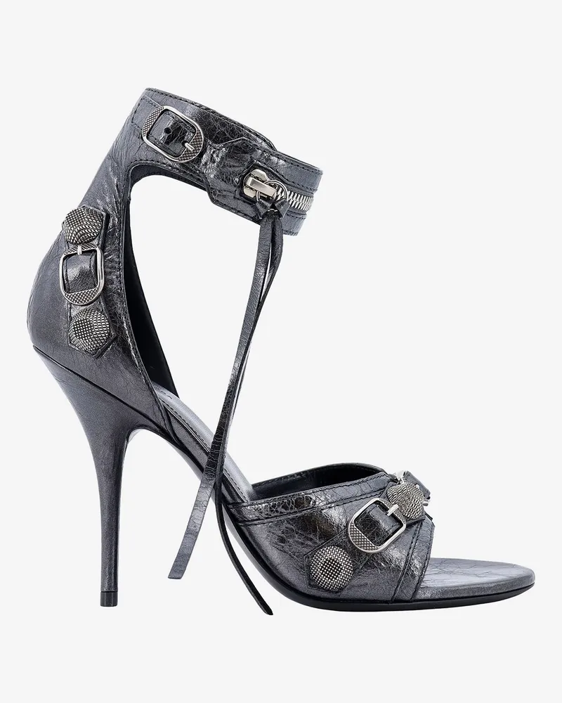Balenciaga Leather sandals with metla details -  - gender_Woman Silver