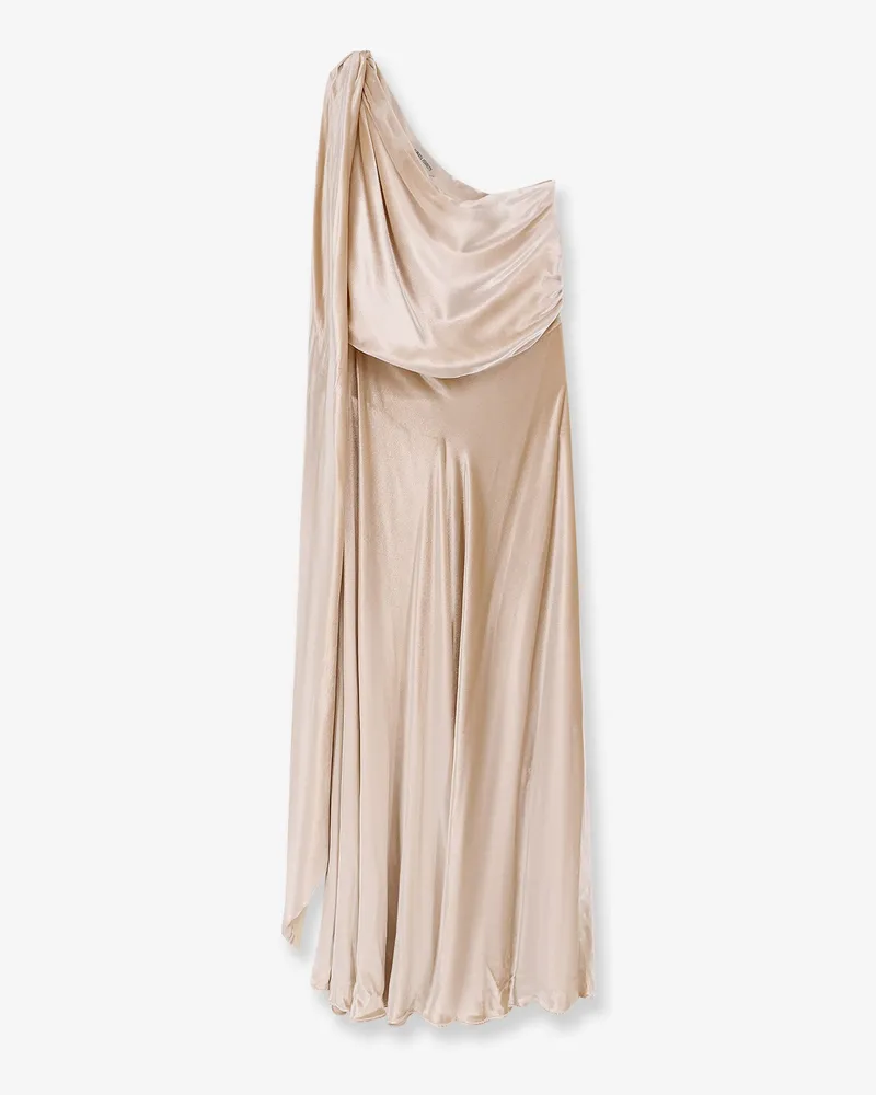 Alberta Ferretti Velvet long dress -  - gender_Woman White