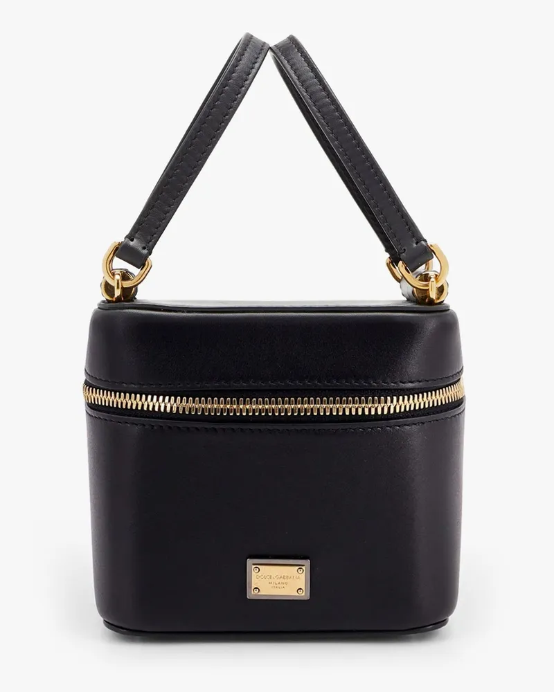 Dolce & Gabbana Sicily leather handbag with iconic logo plate -  - gender_Woman Black