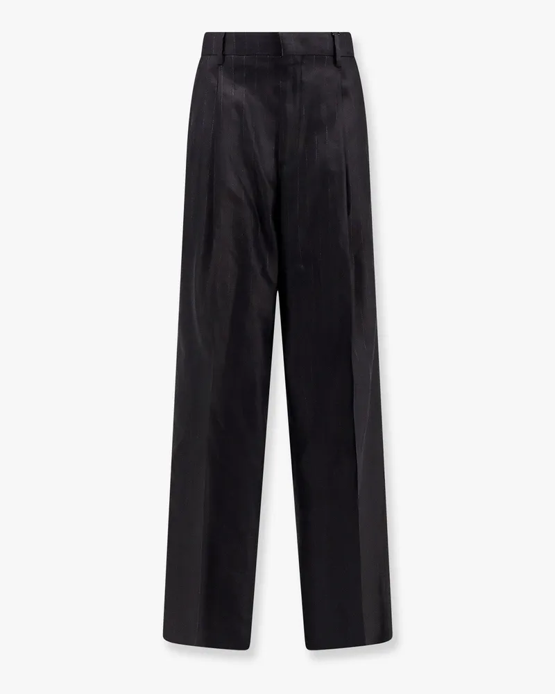 Tagliatore Ebony pinstripe viscose and linen trouser -  - gender_Woman 