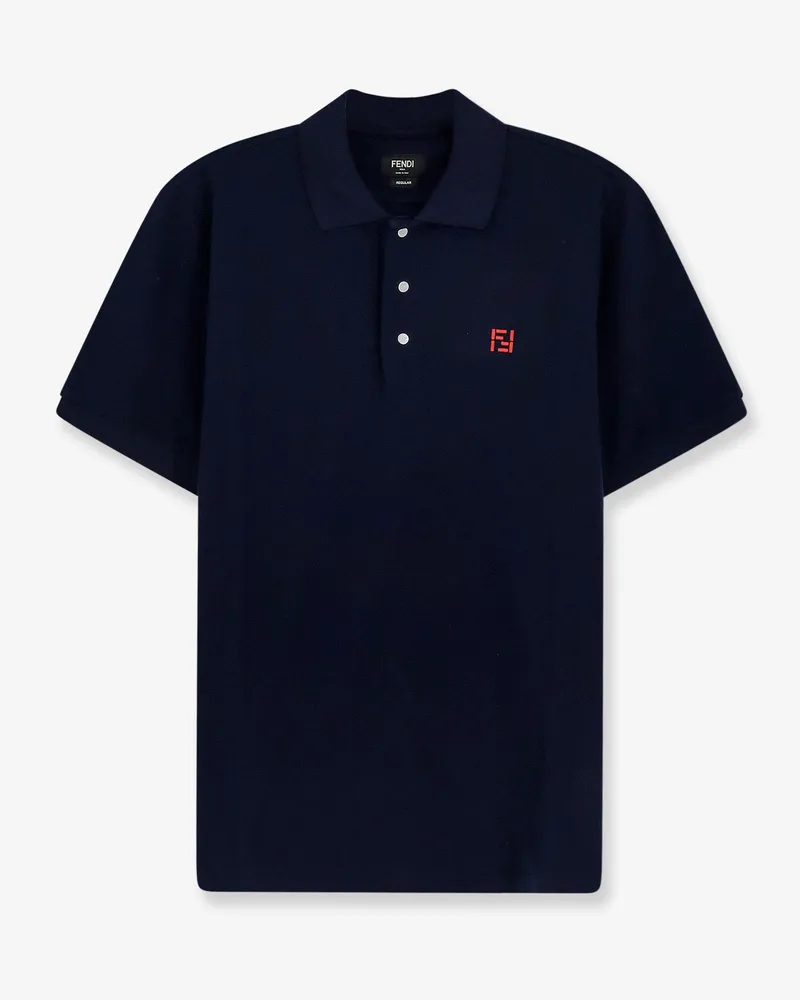 Fendi Cotton polo shirt -  - gender_Man Blue