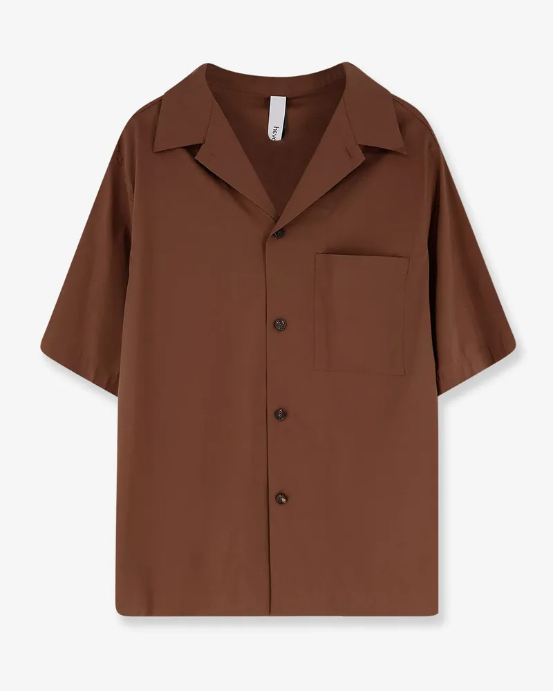 Hevò Cotton blend shirt -  - gender_Man Brown