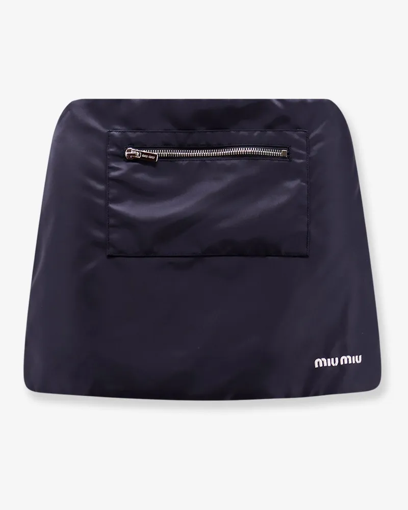 Miu Miu Recycled material mini skirt -  - gender_Woman Blue