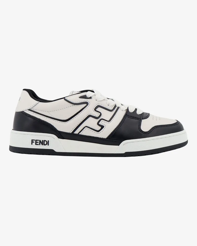 Fendi Leather sneakers with ff lateral logo -  - gender_Man Black