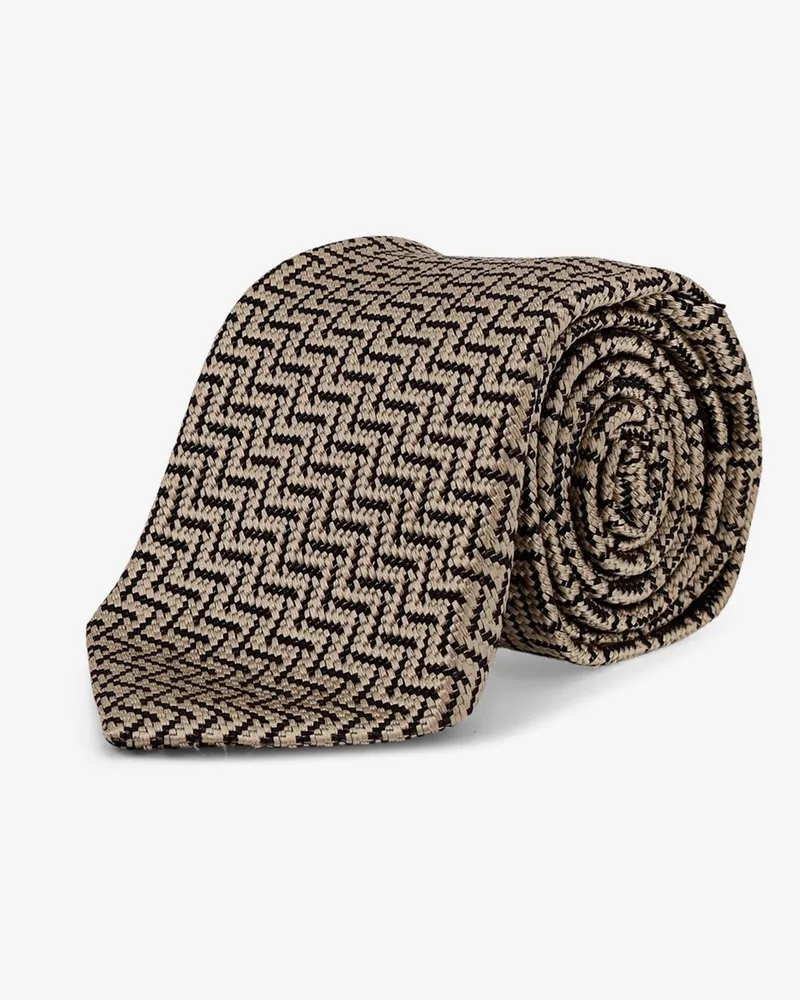 Tom Ford Silk tie -  - gender_Man Beige