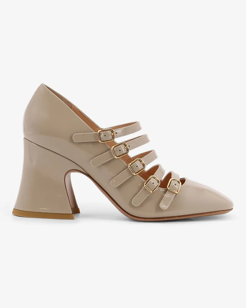 Chloé Janis patent leather decolleté -  - gender_Woman Beige
