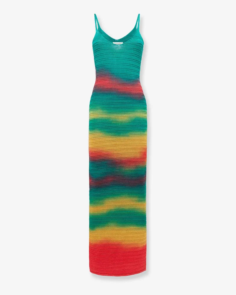 Laneus Multicolor cotton dress -  - gender_Woman Multicolor