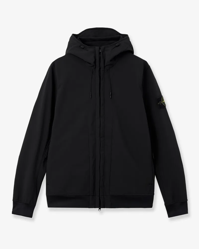 Stone Island Soft Shell-R-e.dye®  Technology Wind and Water Resistant Jacket -  - gender_Man Black