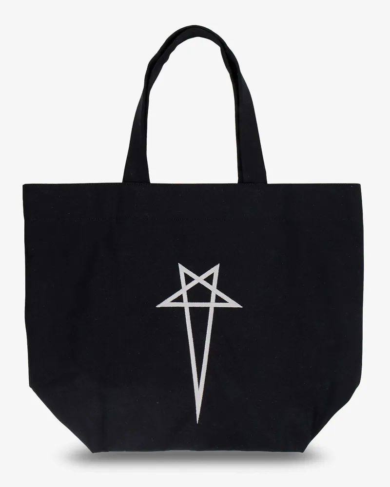 Rick Owens Canvas handbag with front logo -  - gender_Man Black