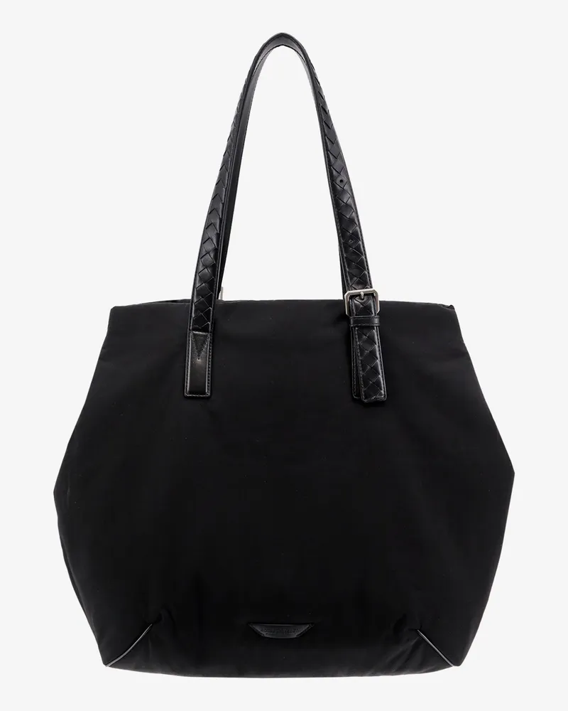 Bottega Veneta Padded nylon shoulder bag with logo patch -  - gender_Man Black
