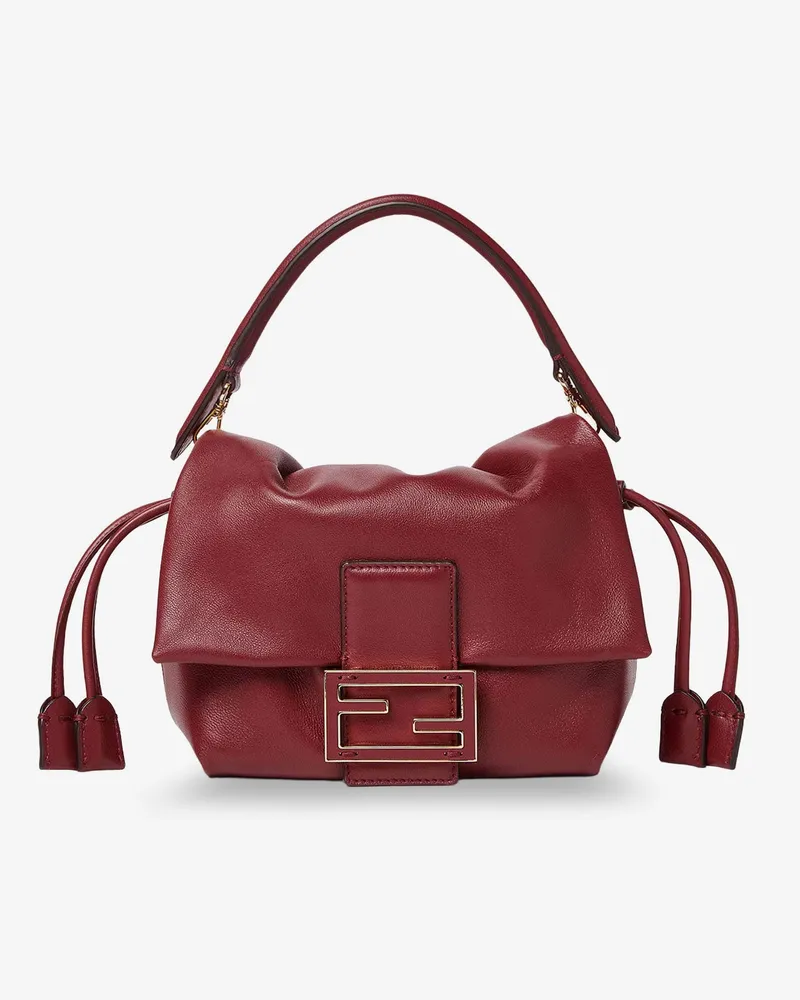 Fendi Mamma Baguette Small leather crossbody bag -  - gender_Woman Red