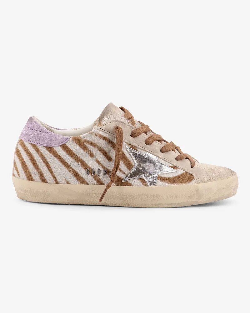 Golden Goose Super-Star Classic with List low-top printed pony skin sneakers -  - gender_Woman Animal