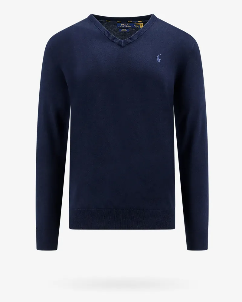 Ralph Lauren Pima cotton sweater -  - gender_Man Blue