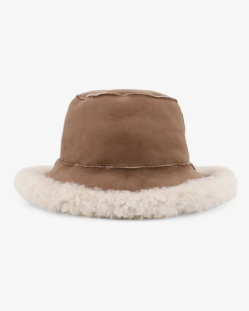 Brunello Cucinelli Shearling hat -  - gender_Woman Beige