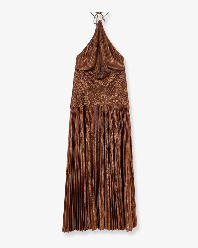 Retrofête Amberley pleated dress -  - gender_Woman Brown