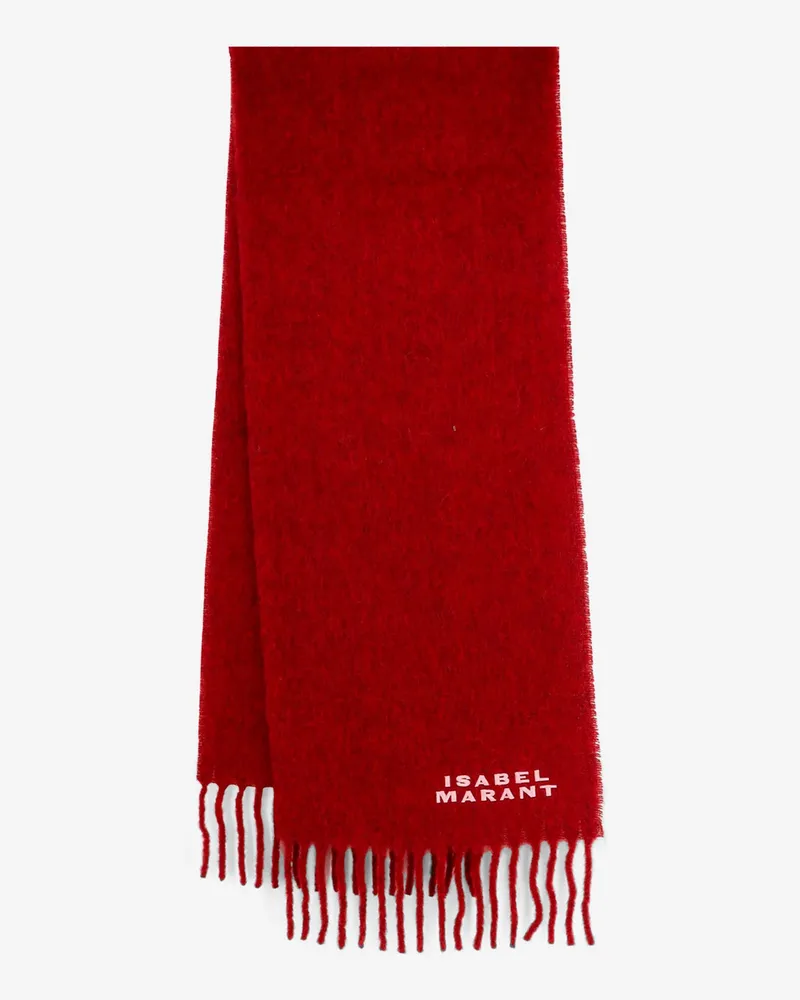 Isabel Marant Firmy alpaca blend scarf -  - gender_Woman Red