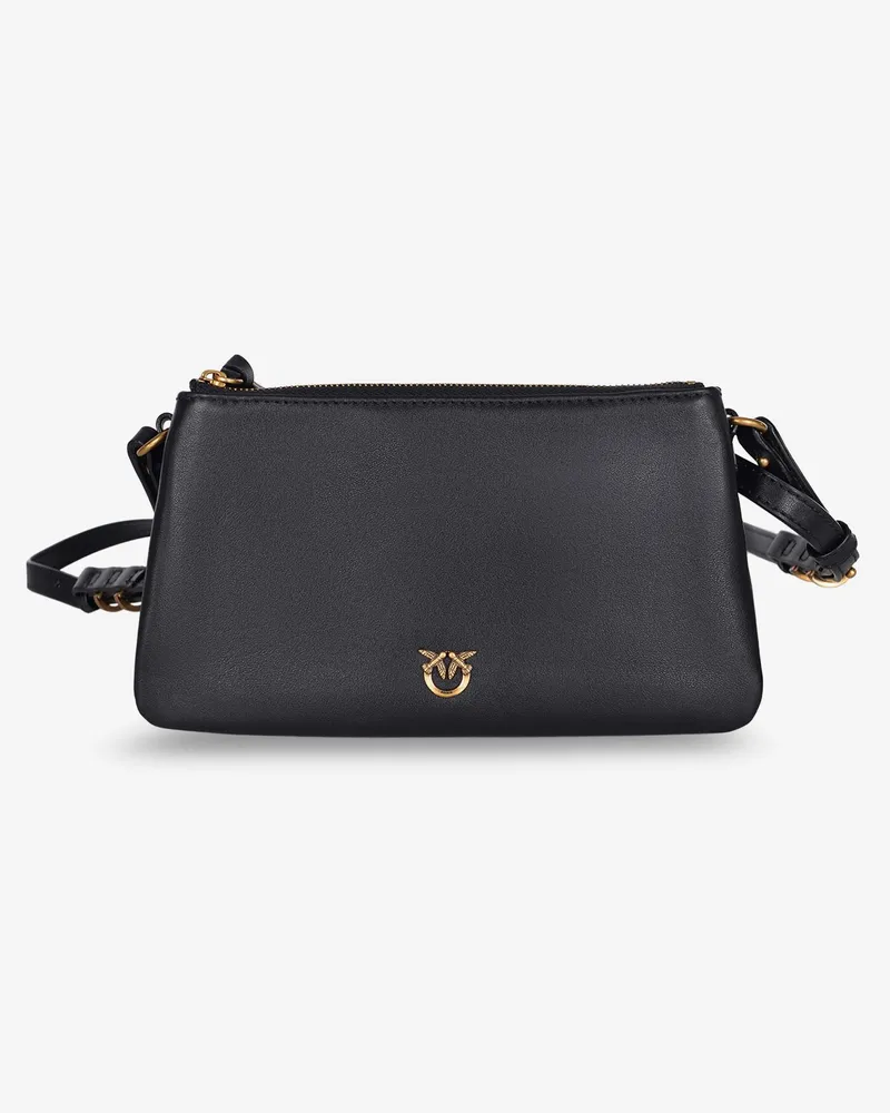 Pinko Baby Love Bag One Slouchy leather crossbody bag -  - gender_Woman Black