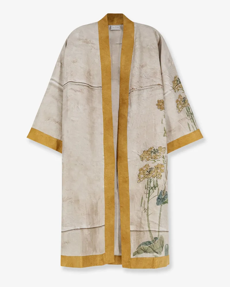 Pierre-Louis Mascia Silk kimono -  - gender_Woman Yellow