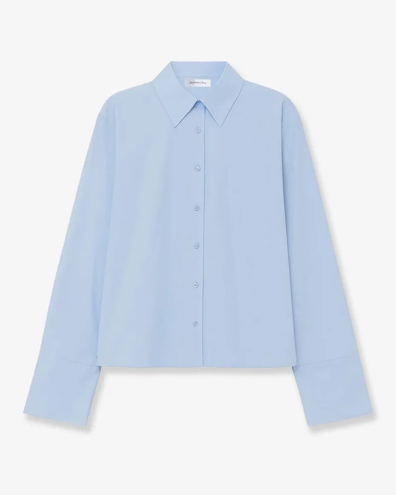 FRANKIE Shop Tila organic cotton shirt -  - gender_Woman Blue