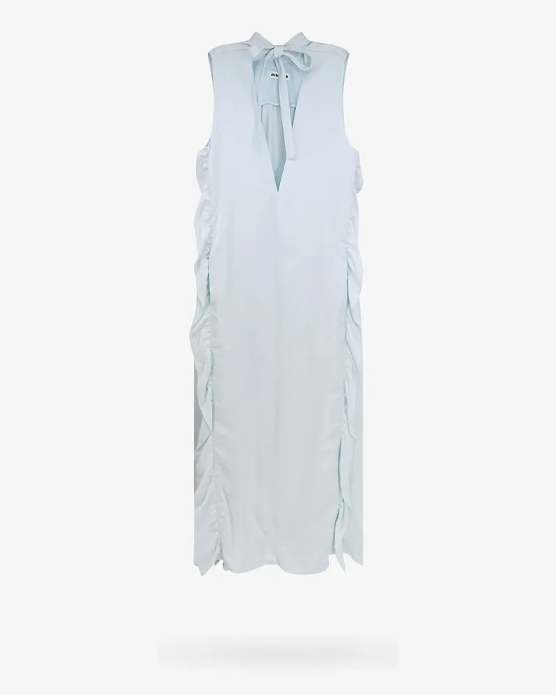 Jil Sander Viscose dress with lateral rouches -  - gender_Woman Blue