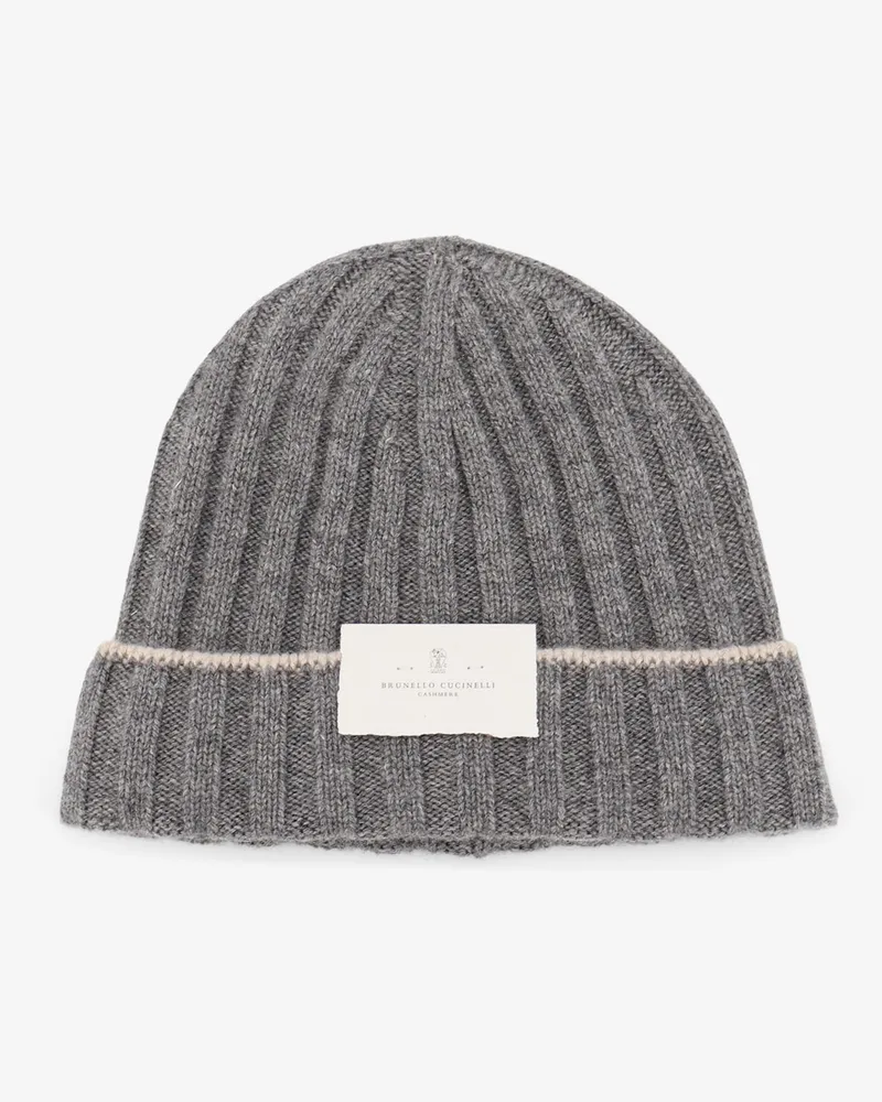 Brunello Cucinelli Cashmere Beanie -  - gender_Man Grey