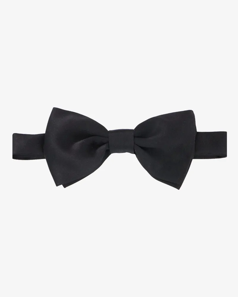 Tagliatore Satin bow tie -  - gender_Man Black