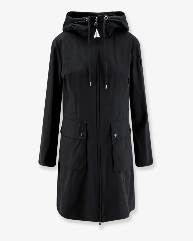 Moncler Laerte cotton blend long jacket -  - gender_Woman Black