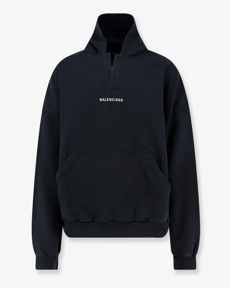Balenciaga Cotton hooded sweatshirt -  - gender_Man Black