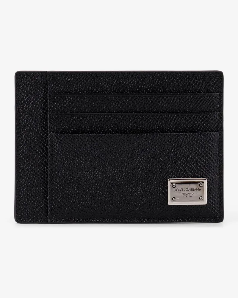 Dolce & Gabbana Leather cardholder -  - gender_Man Black