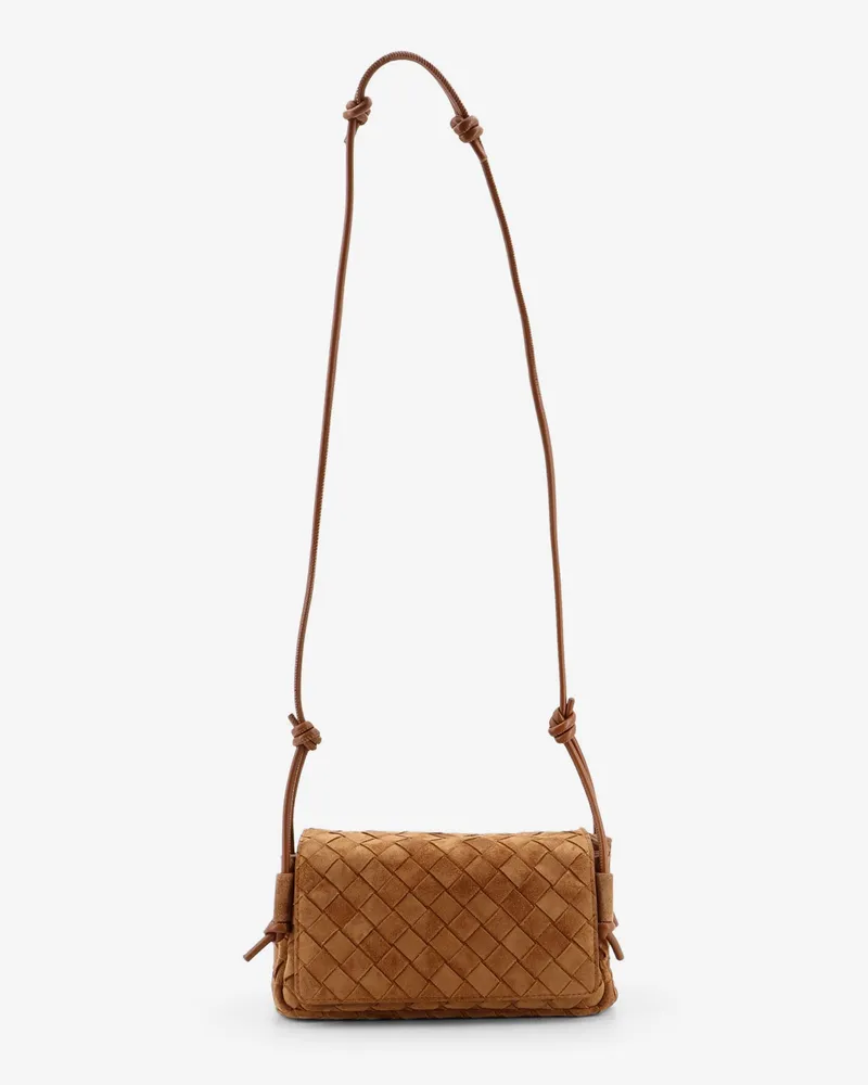 Bottega Veneta Notturno suede pouch -  - gender_Woman Brown