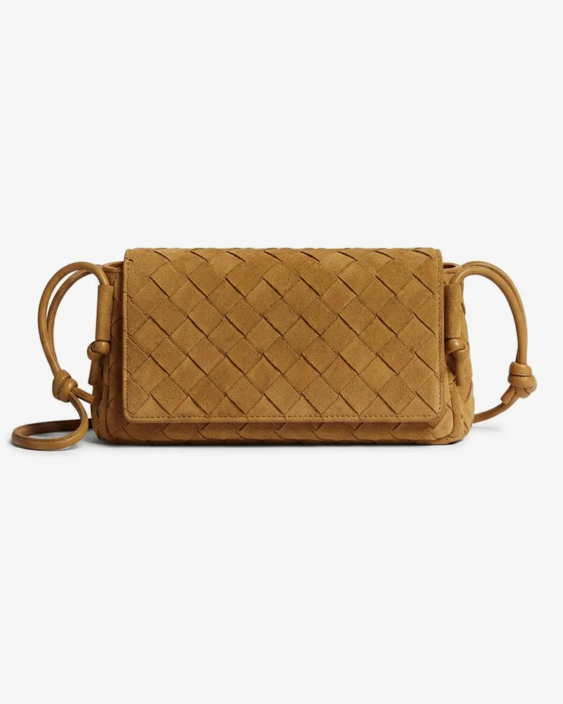 Bottega Veneta Notturno suede pouch -  - gender_Woman Brown